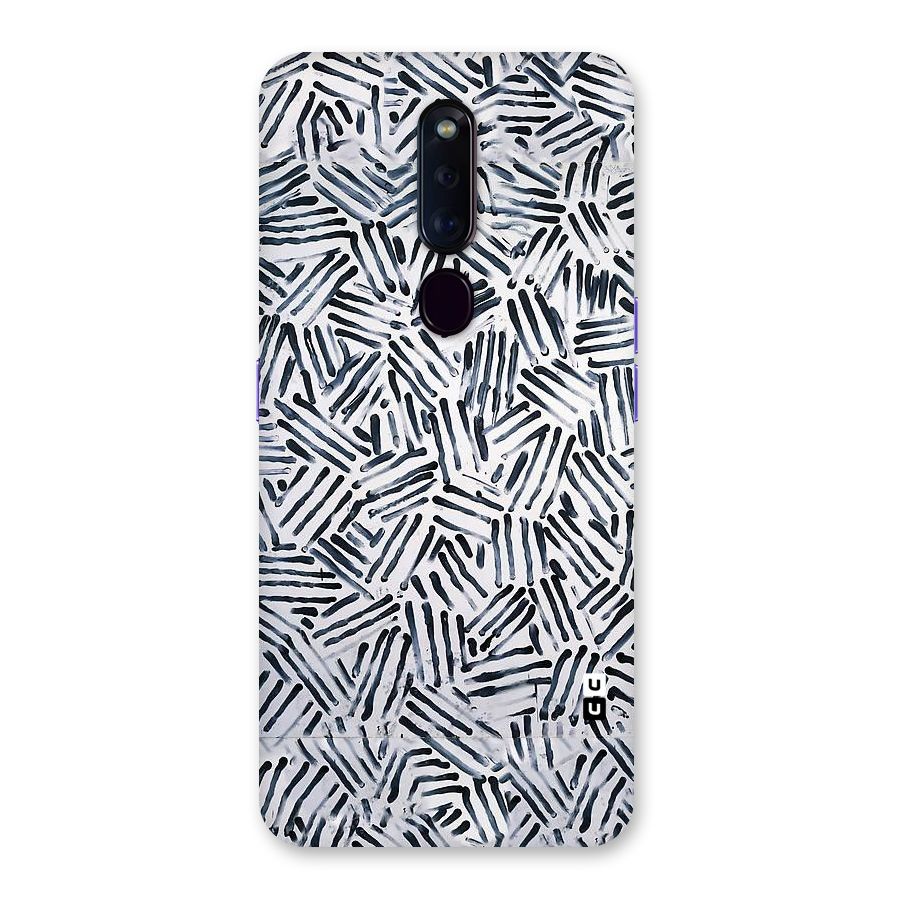 Black Tiny Uneven Back Case for Oppo F11 Pro