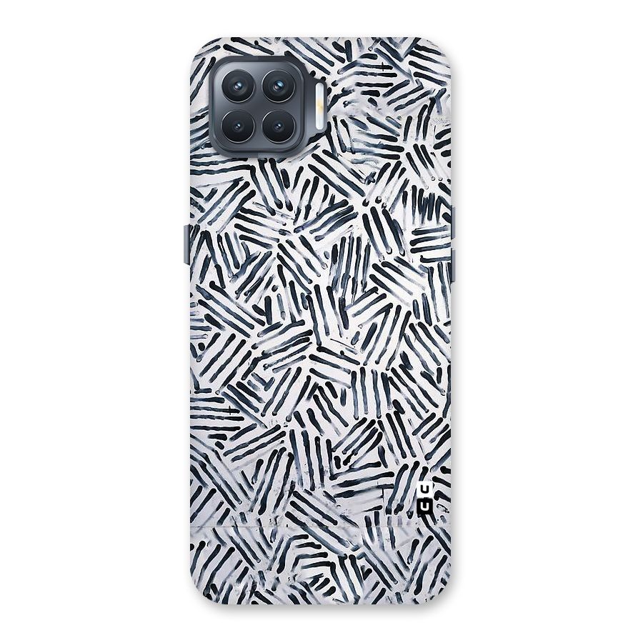 Black Tiny Uneven Back Case for Oppo F17 Pro