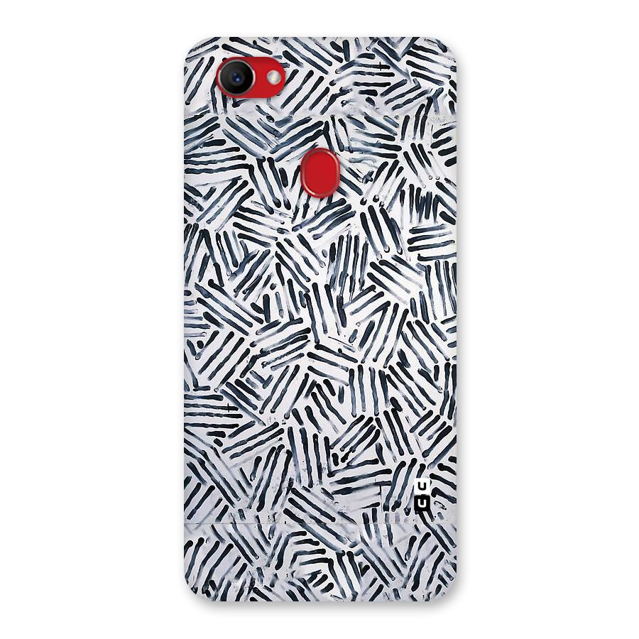 Black Tiny Uneven Back Case for Oppo F7
