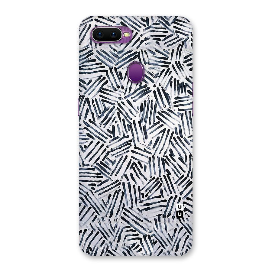 Black Tiny Uneven Back Case for Oppo F9