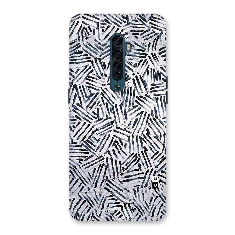 Black Tiny Uneven Back Case for Oppo Reno2