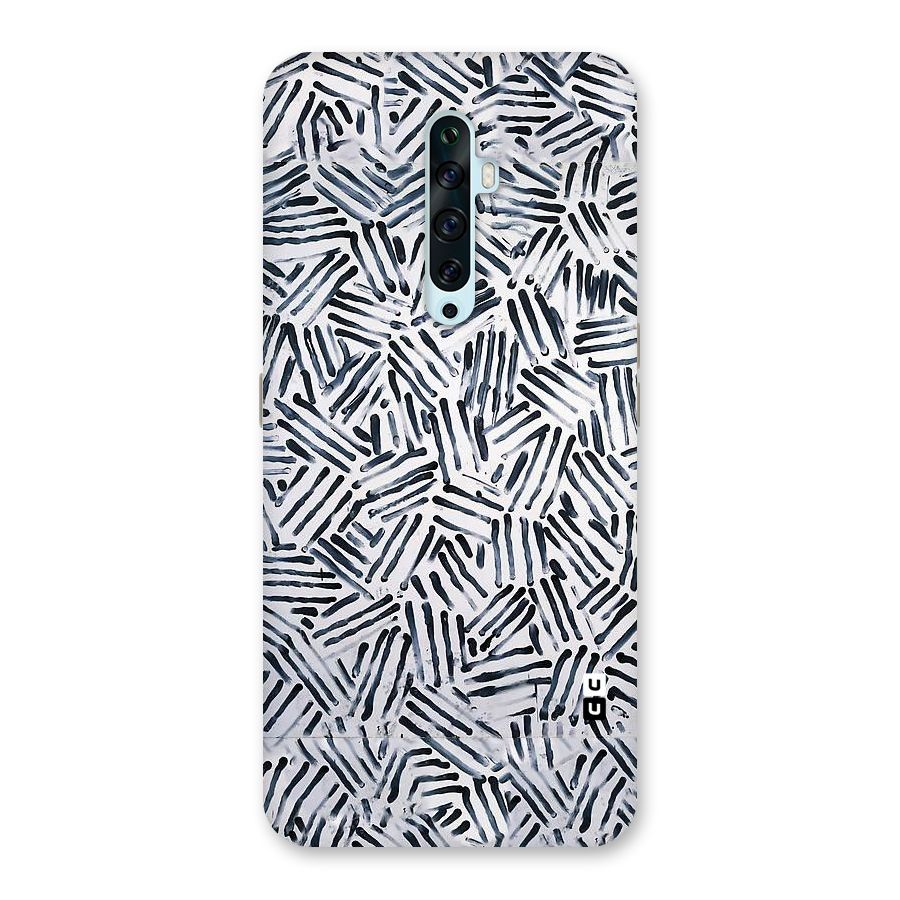 Black Tiny Uneven Back Case for Oppo Reno2 Z