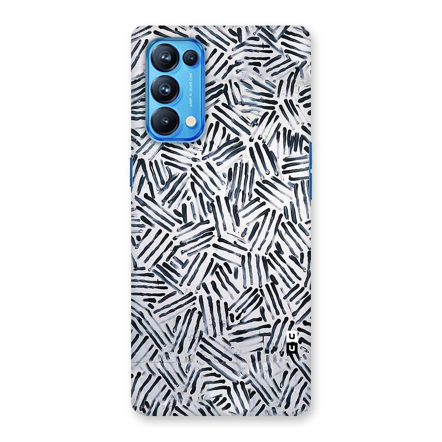 Black Tiny Uneven Back Case for Oppo Reno5 Pro 5G