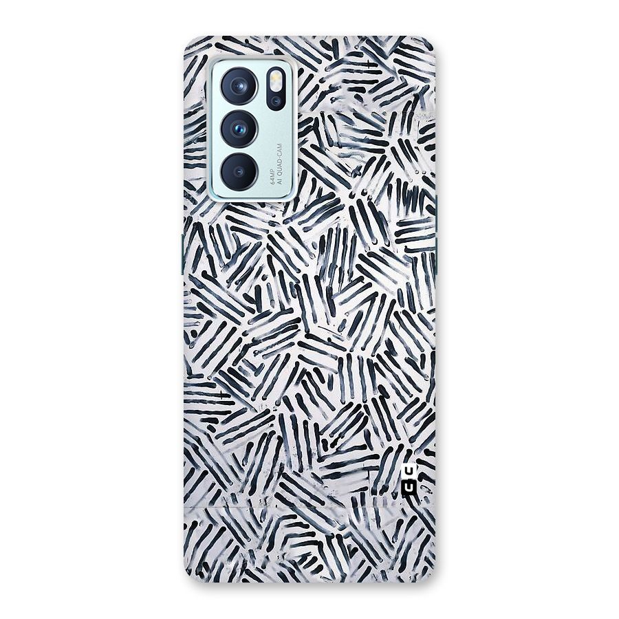 Black Tiny Uneven Back Case for Oppo Reno6 Pro 5G