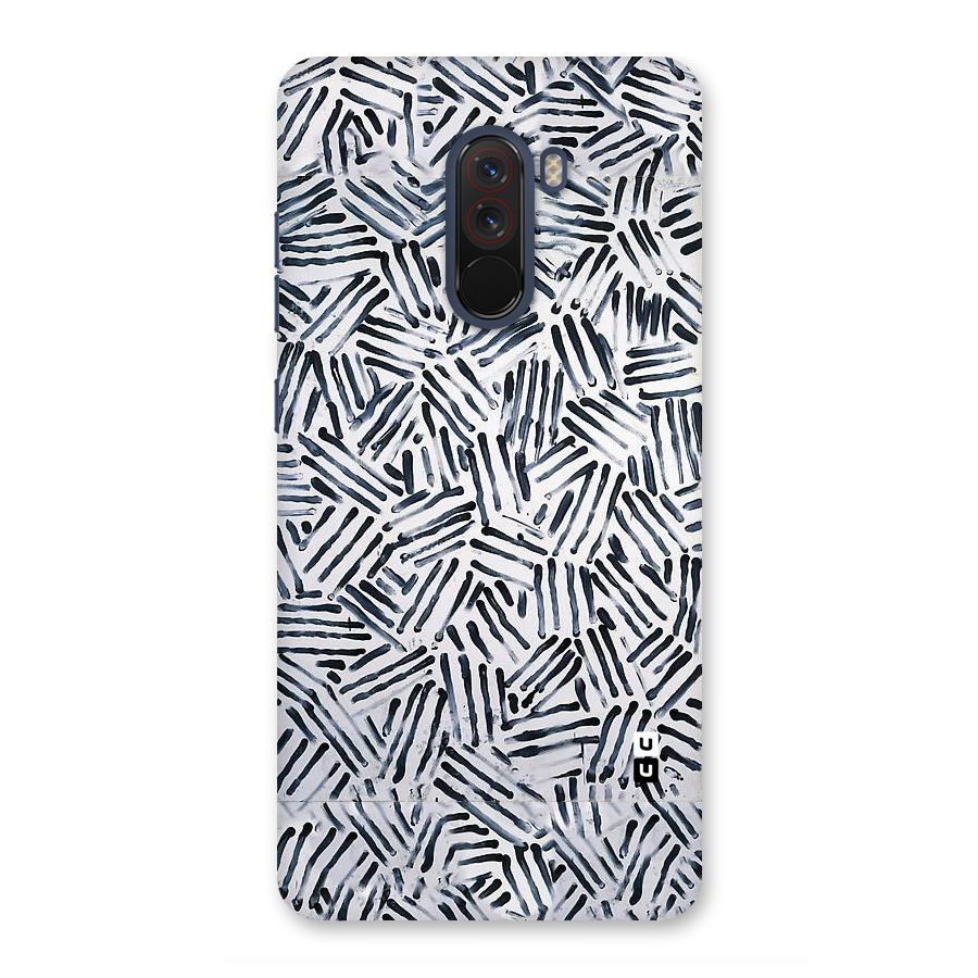 Black Tiny Uneven Back Case for Poco F1