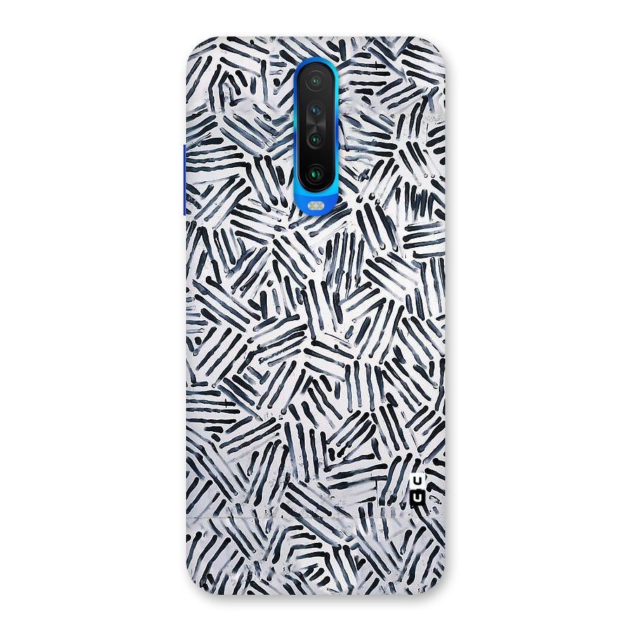 Black Tiny Uneven Back Case for Poco X2