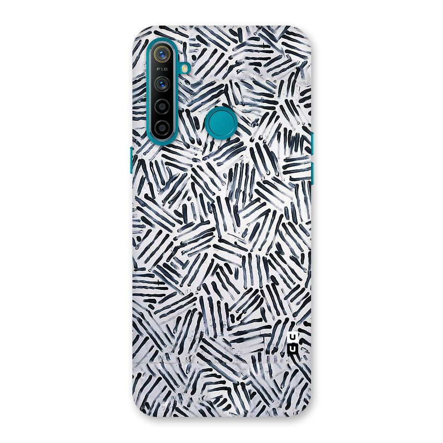Black Tiny Uneven Back Case for Realme 5i