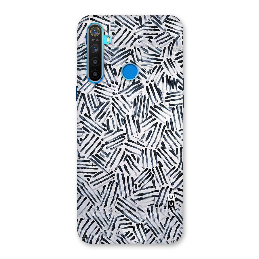Black Tiny Uneven Back Case for Realme 5s