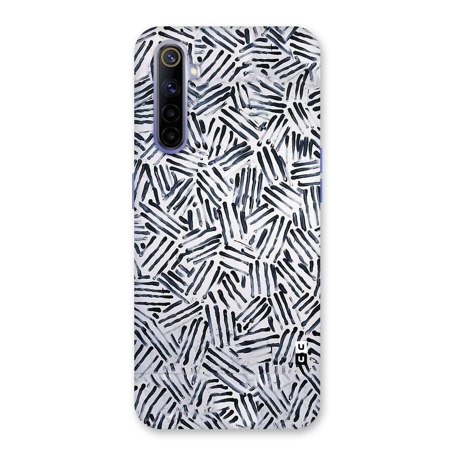 Black Tiny Uneven Back Case for Realme 6