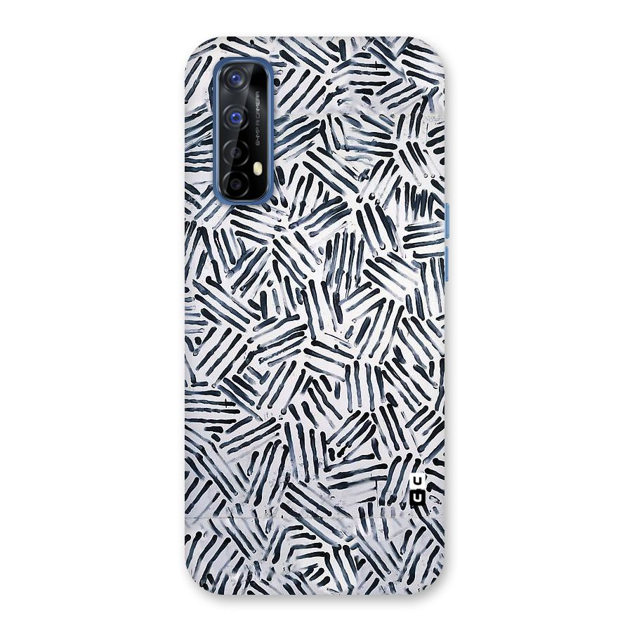 Black Tiny Uneven Back Case for Realme 7
