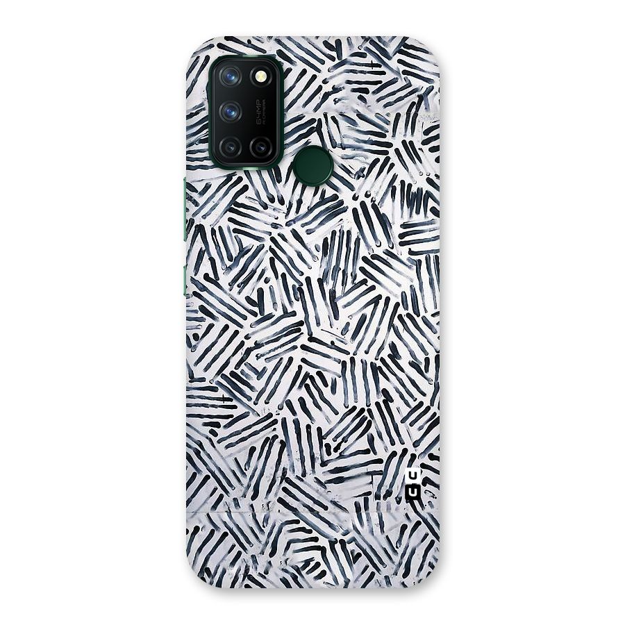 Black Tiny Uneven Back Case for Realme 7i
