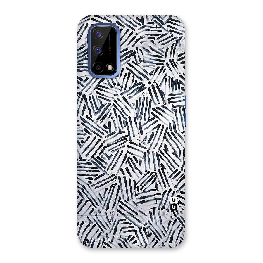 Black Tiny Uneven Back Case for Realme Narzo 30 Pro