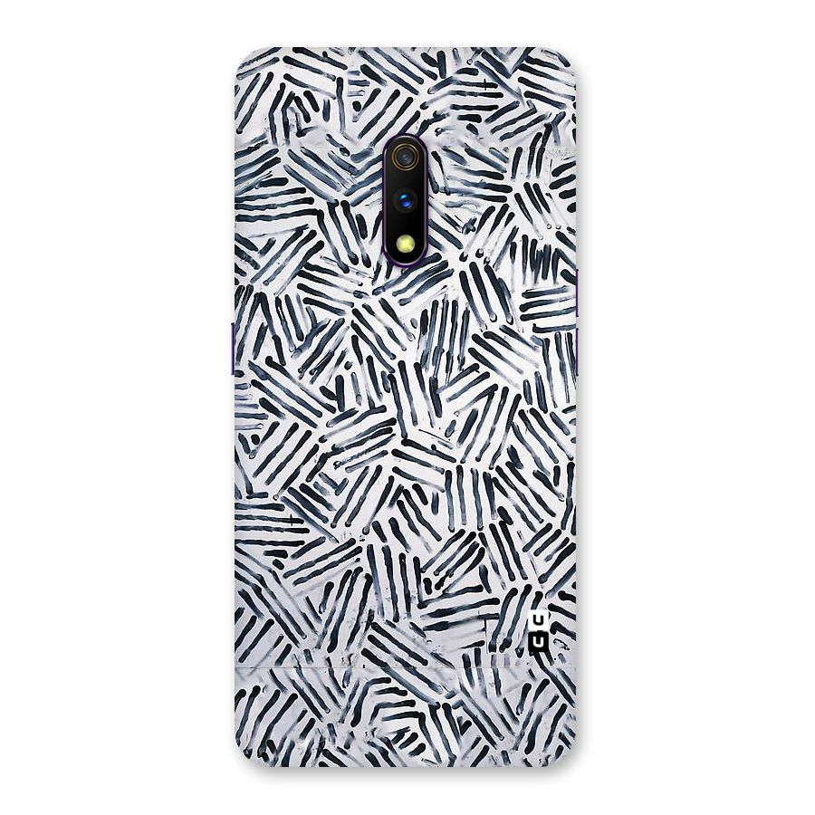 Black Tiny Uneven Back Case for Realme X