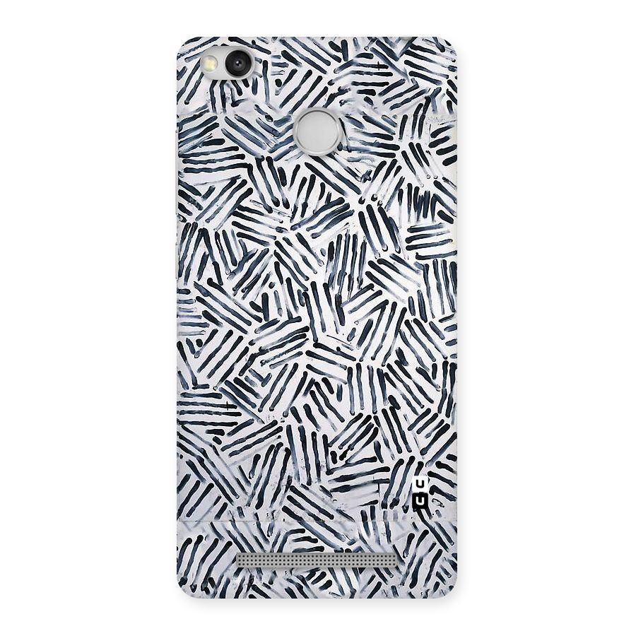 Black Tiny Uneven Back Case for Redmi 3S Prime