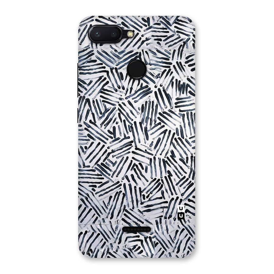 Black Tiny Uneven Back Case for Redmi 6