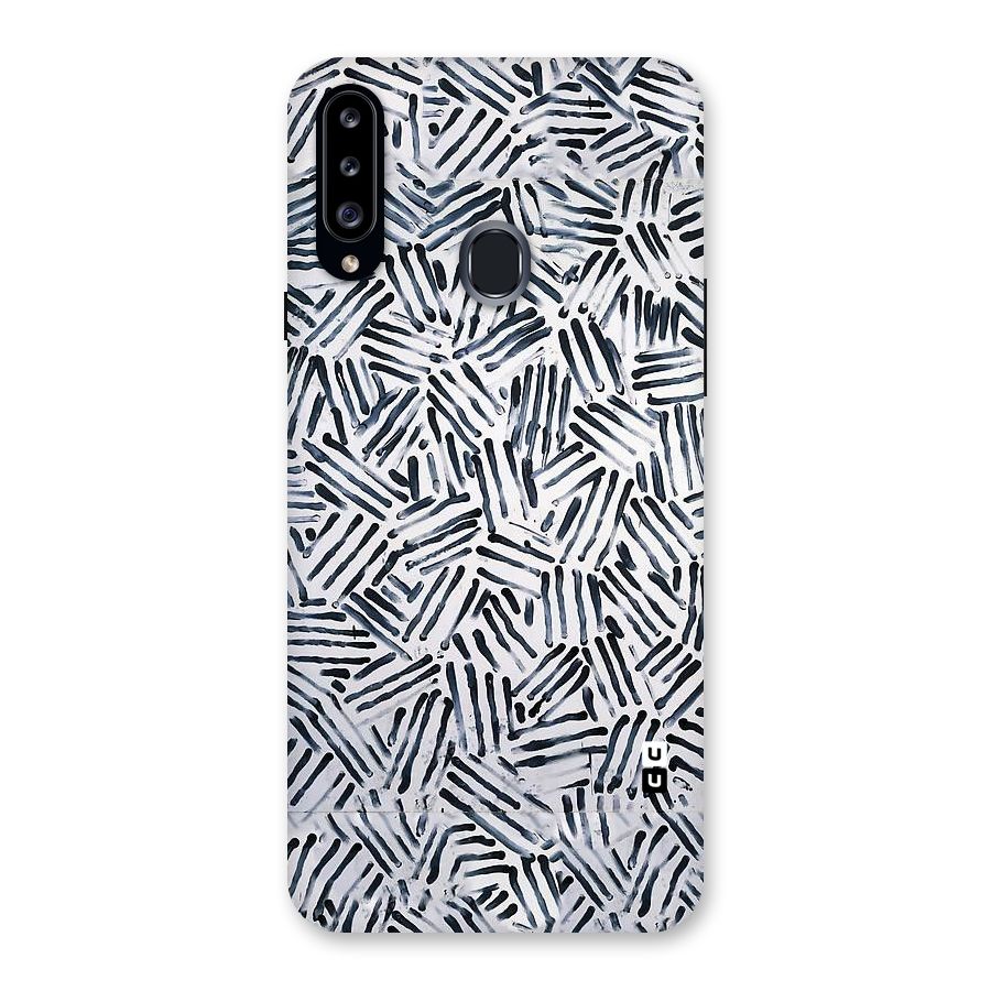 Black Tiny Uneven Back Case for Samsung Galaxy A20s