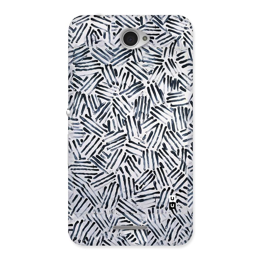 Black Tiny Uneven Back Case for Sony Xperia E4