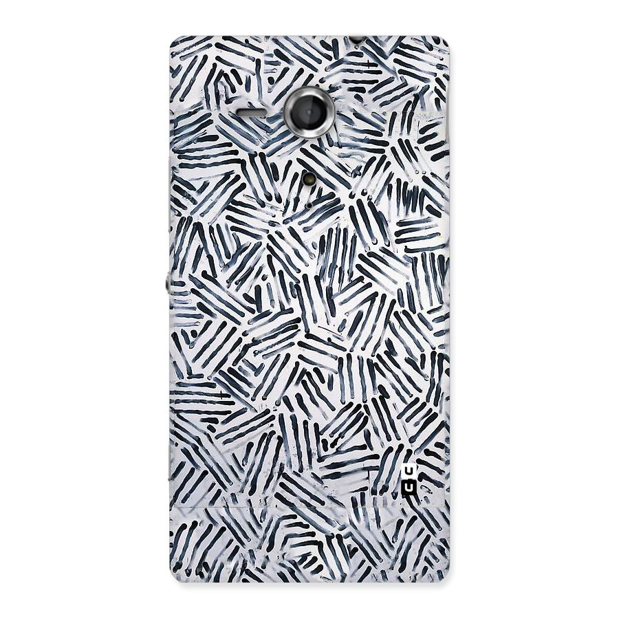 Black Tiny Uneven Back Case for Sony Xperia SP