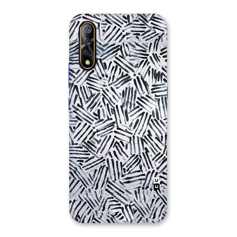 Black Tiny Uneven Back Case for Vivo S1
