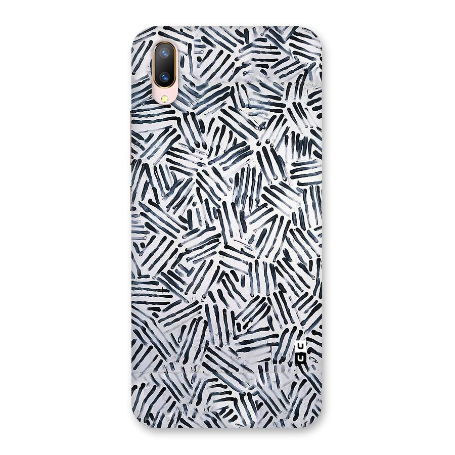 Black Tiny Uneven Back Case for Vivo V11 Pro