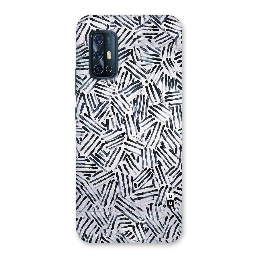 Black Tiny Uneven Back Case for Vivo V17