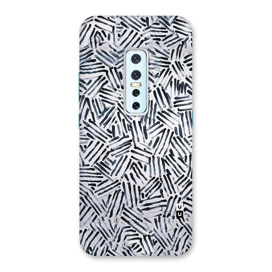 Black Tiny Uneven Back Case for Vivo V17 Pro