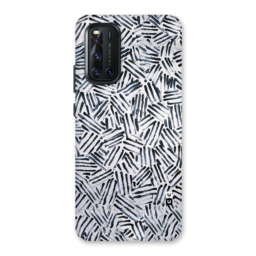 Black Tiny Uneven Back Case for Vivo V19