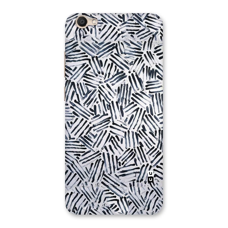 Black Tiny Uneven Back Case for Vivo V5