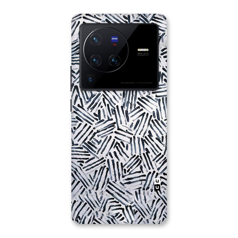 Black Tiny Uneven Back Case for Vivo X80 Pro