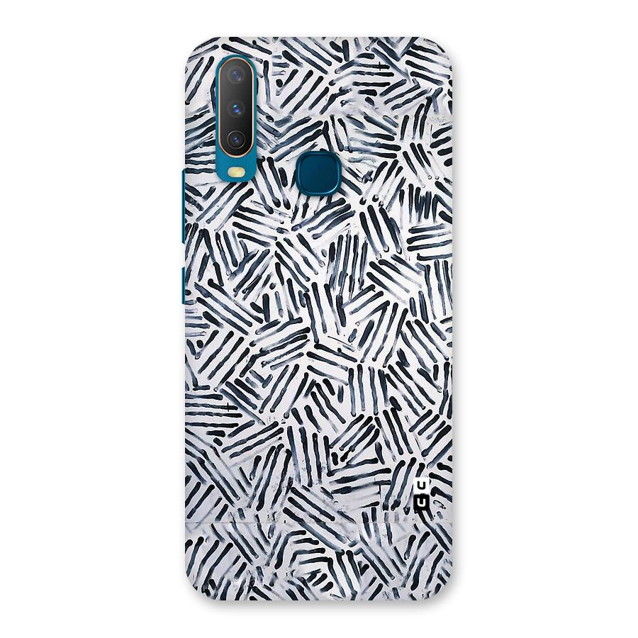 Black Tiny Uneven Back Case for Vivo Y12