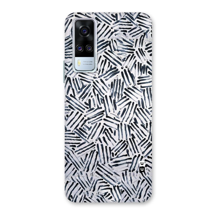 Black Tiny Uneven Back Case for Vivo Y31