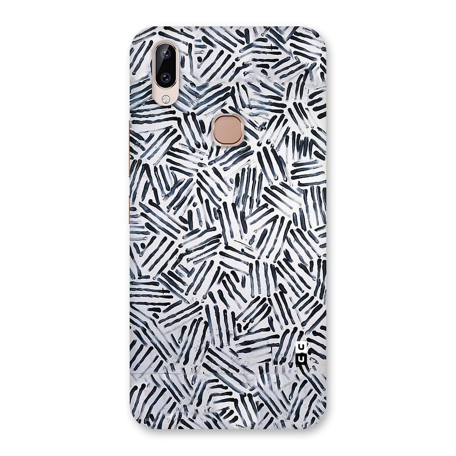Black Tiny Uneven Back Case for Vivo Y83 Pro
