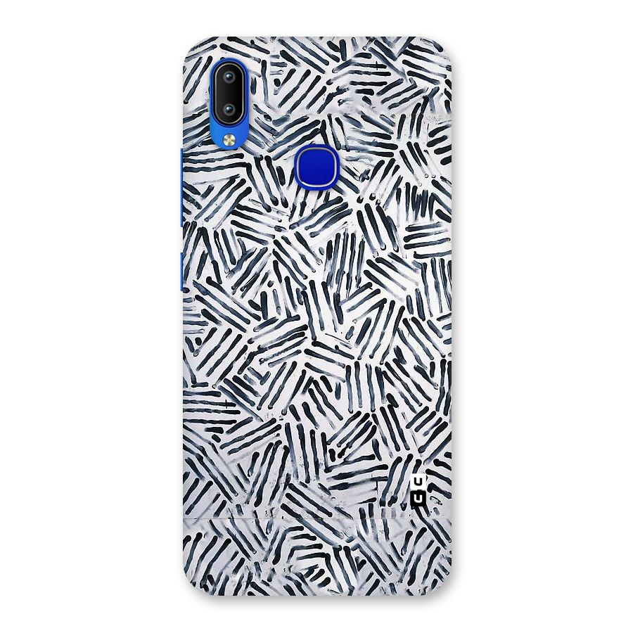 Black Tiny Uneven Back Case for Vivo Y91
