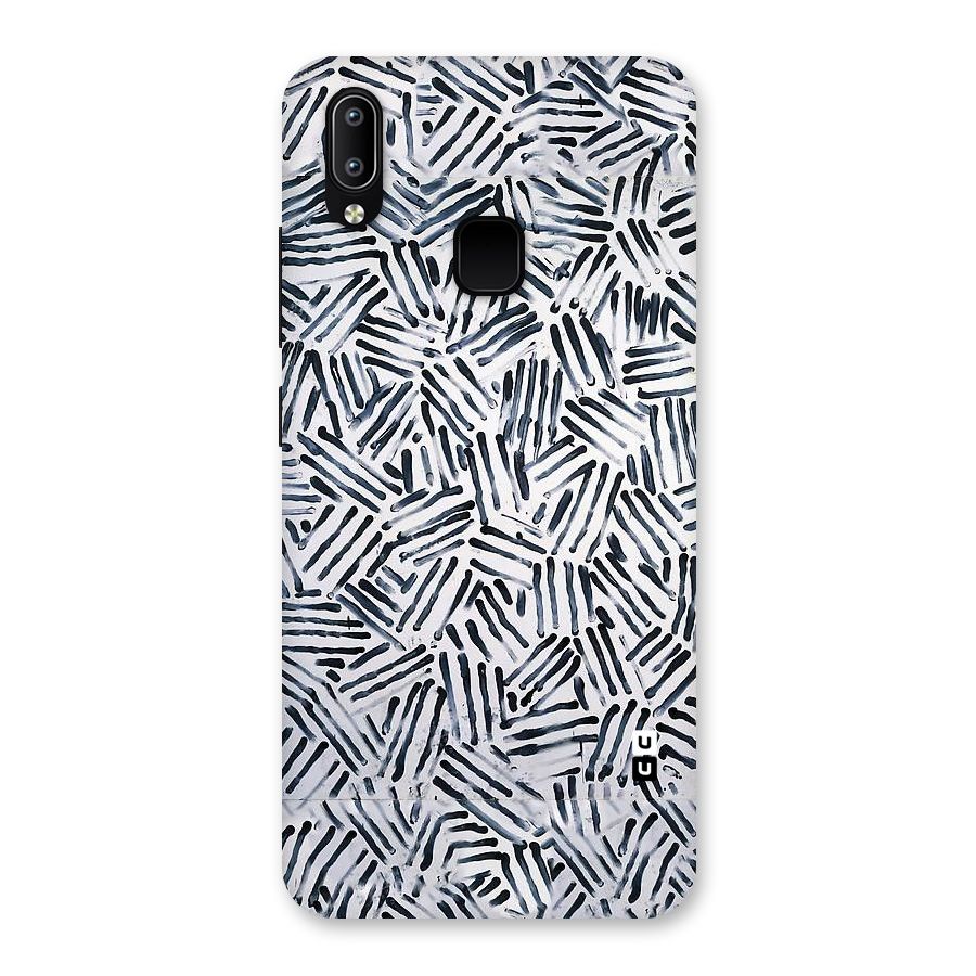Black Tiny Uneven Back Case for Vivo Y93