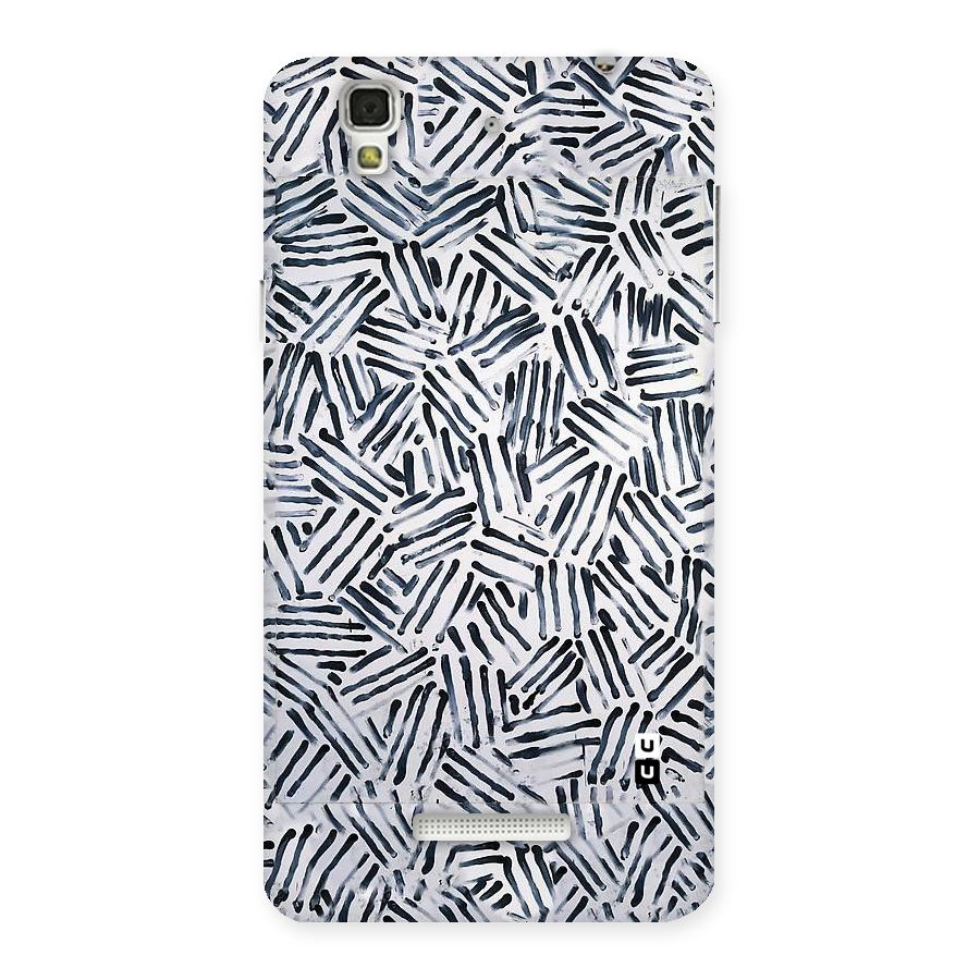 Black Tiny Uneven Back Case for YU Yureka Plus