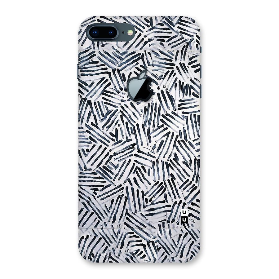 Black Tiny Uneven Back Case for iPhone 7 Plus Apple Cut
