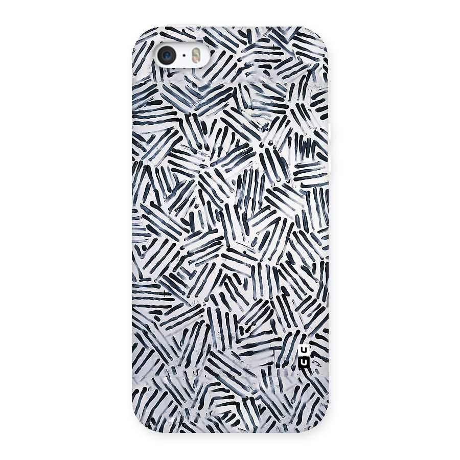 Black Tiny Uneven Back Case for iPhone SE