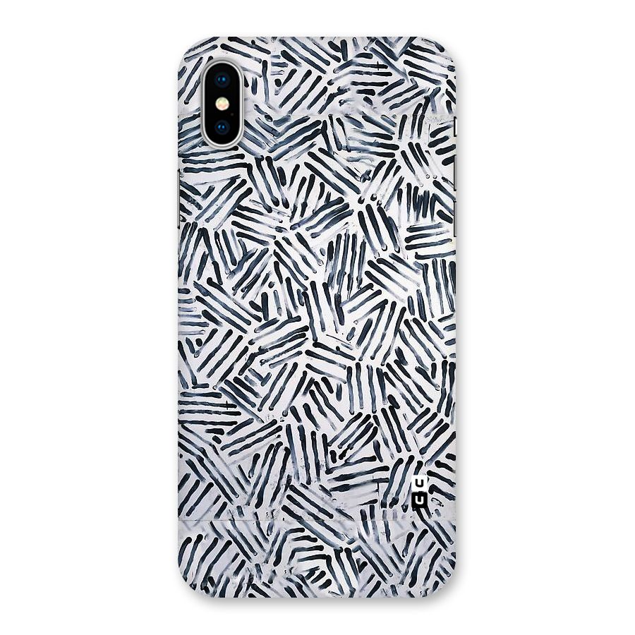 Black Tiny Uneven Back Case for iPhone X