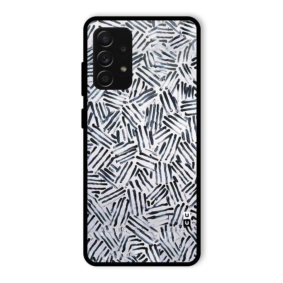 Black Tiny Uneven Glass Back Case for Galaxy A53 5G