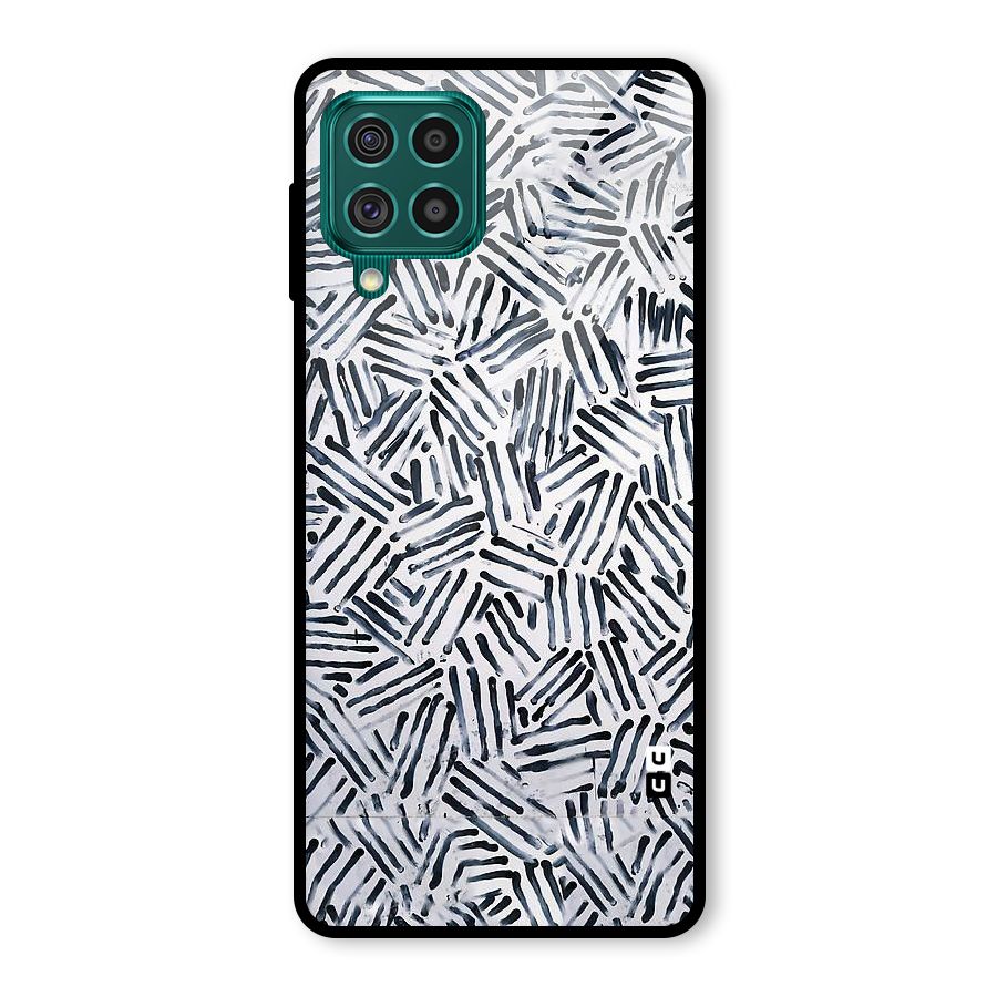 Black Tiny Uneven Glass Back Case for Galaxy F62