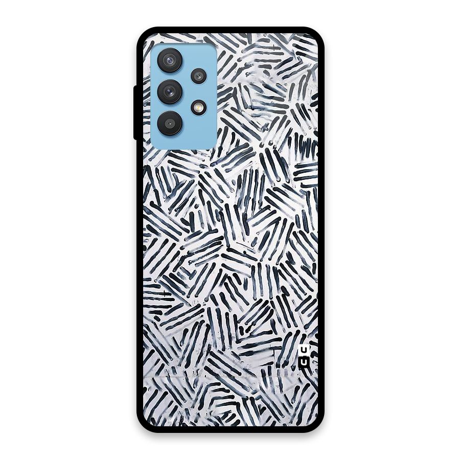 Black Tiny Uneven Glass Back Case for Galaxy M32 5G