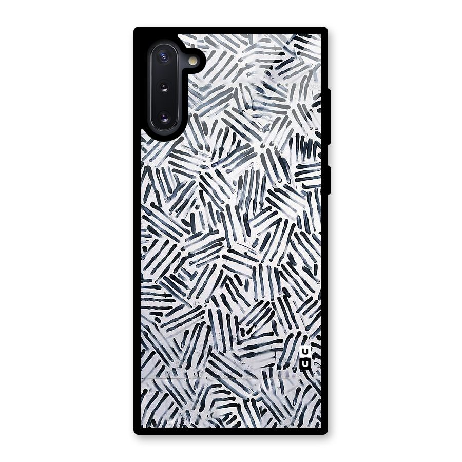 Black Tiny Uneven Glass Back Case for Galaxy Note 10