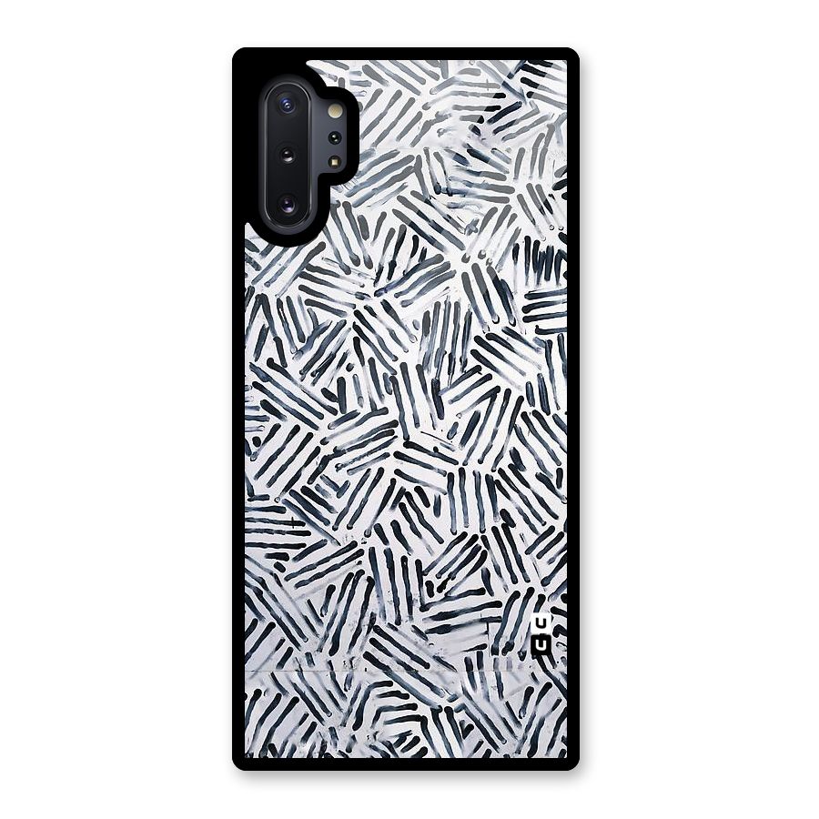 Black Tiny Uneven Glass Back Case for Galaxy Note 10 Plus