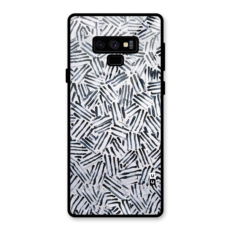 Black Tiny Uneven Glass Back Case for Galaxy Note 9