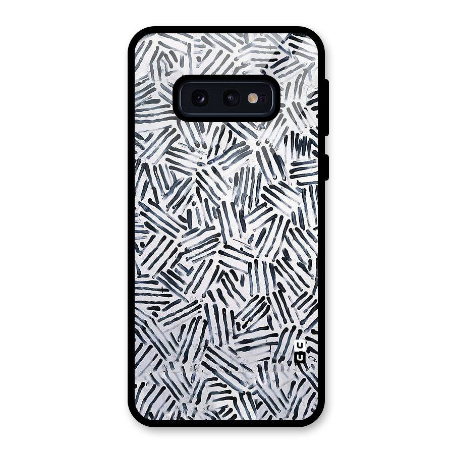 Black Tiny Uneven Glass Back Case for Galaxy S10e