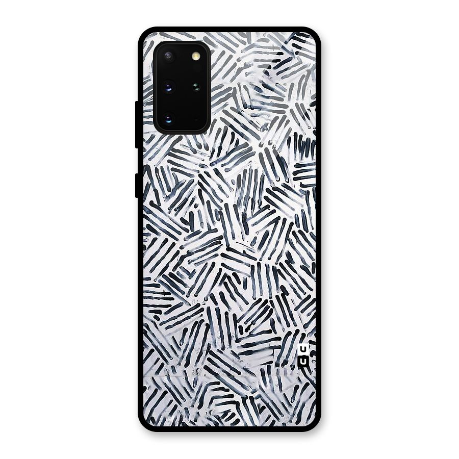 Black Tiny Uneven Glass Back Case for Galaxy S20 Plus