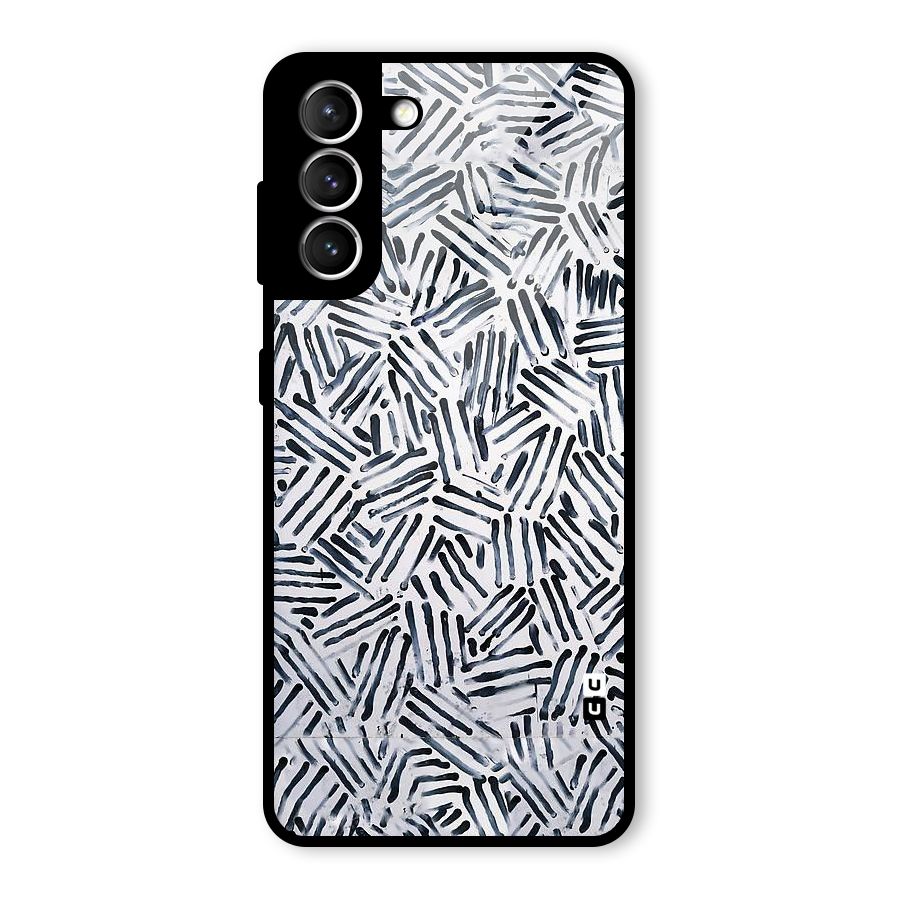 Black Tiny Uneven Glass Back Case for Galaxy S21 5G