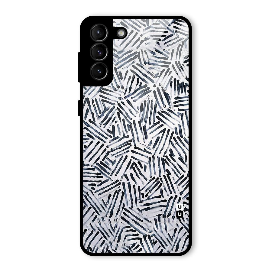 Black Tiny Uneven Glass Back Case for Galaxy S21 Plus