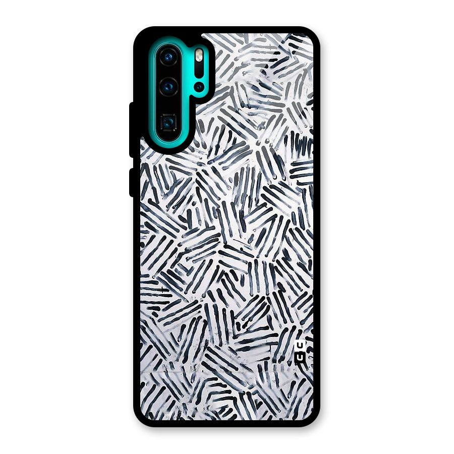 Black Tiny Uneven Glass Back Case for Huawei P30 Pro