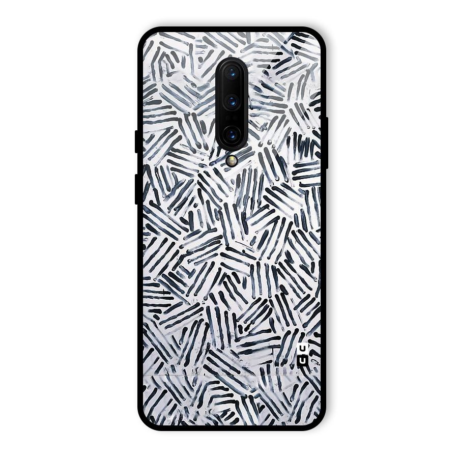 Black Tiny Uneven Glass Back Case for OnePlus 7 Pro